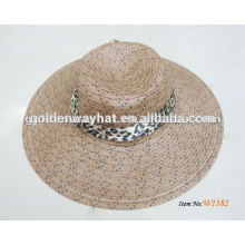 women's crocheted paper straw sombrero hat